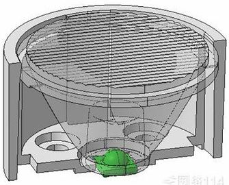 Projeto do desenho da estrutura 3D das peças do plástico